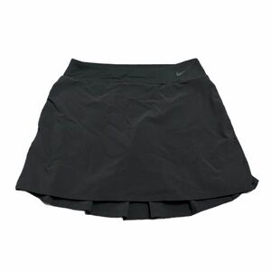 Nike Tennis Athletic Skirt Skort Pleated Back w Pockets (Black) Size Small